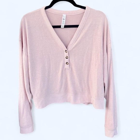 ALO Yoga Tops - Alo | Pink V-Neck Top